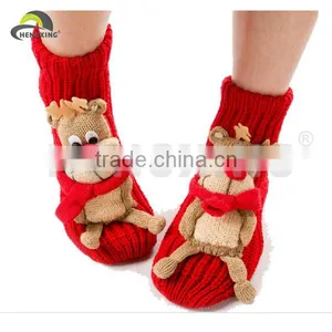 3D Animal Knitted Cotton Young Girl's Tube Socks thumbnail-1