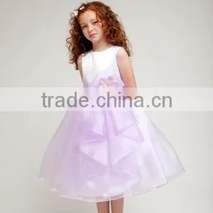 2 Colors Sweety Halter Gown Little Queen Flower Girl Dress thumbnail-1