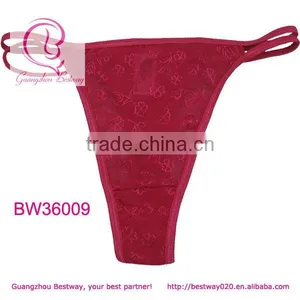 Sexy Hot Transparent Lace Materials Red Thong g String v String t Back v Back in Apparels thumbnail-1