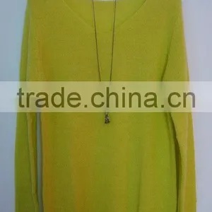 V Neck Fashion Sweater Various Color thumbnail-1