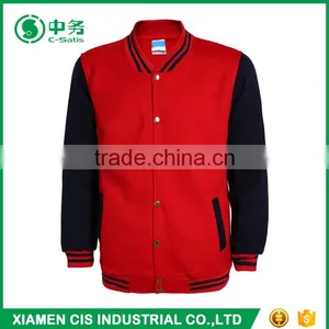 New Product Multi Color Sailor Collar 4XL Plus Size Mens Plain Varsity Jacket thumbnail-5