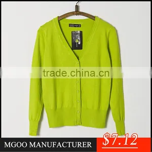 MGOO Hot Sale Red V Neck Cardigan Women New Year Outwear Dress Out Match Mini Sweaters thumbnail-4