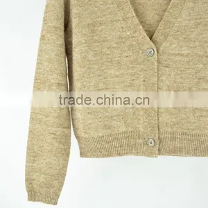 Children Clothes Hand Knitted Girls Cardigans Wool Sweater For Kids thumbnail-3