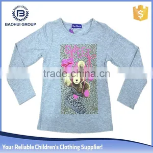 100% Cotton Girl's Long T-shirt Wholesale Lot thumbnail-1