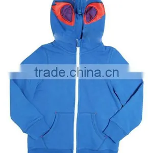 2017 Fancy Wholesale Plain Zip Hoodies Cotton With Hood for Boys thumbnail-4