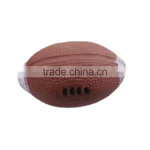 Vinyl Giggle Ball Training Chew Sound Activity Squeaky Toy NFL Football Brown thumbnail-1