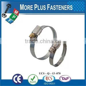 Made in Taiwan Stainless Steel Thin Hose Clamp Flexible Hose Clamp German Type thumbnail-2