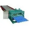 380V 50Hz Steel Tile Roll Forming Machine With PLC Compture Control System / Cr12mov Blade thumbnail-1
