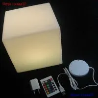 Waterproof Led Lighted Cube Sale Acrylic Chair thumbnail-2