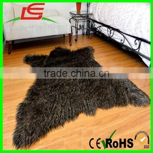 Faux Fur Bear Skin Accent Rug Plush Shag Carpet thumbnail-5