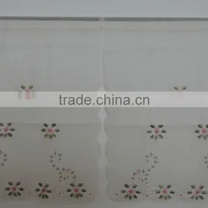 Christmas Fabric White Kitchen Curtain Sets thumbnail-1