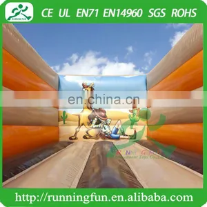 Mini Inflatable Western Cowboy Open Bouncy Castle thumbnail-3