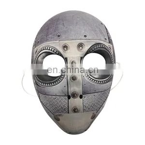 EVA Mask Covered With Fabric Metal Theme for Halloween, Carnival and Party thumbnail-1