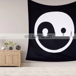 Latest 2017 Indian Queen Yin Yang Mandala Handmade Decor Tapestry Bedspread Wall Hanging Gypsy Cotton Throw Bedsheet thumbnail-1