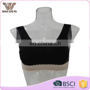 Anti-bacterial Eco-friendly no Bound Breathable Nylon Top Sport Bra thumbnail-1