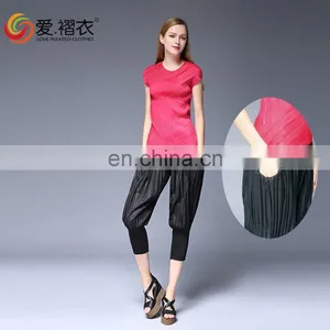 100% Polyester Women Elastic Waist Sports Indian Harem Trousers for Outdoor thumbnail-6