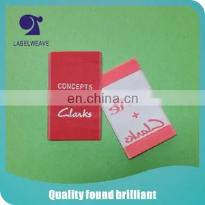 High Density Satin Customized Brand Shoes Woven Label thumbnail-1