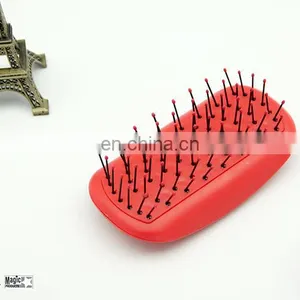 Colorful Comb Pin Brush Plastic Hair Brush thumbnail-1