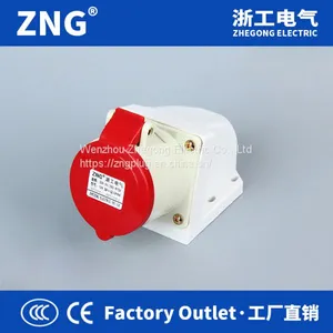 Supplying Panel Mount Industrial Socket 16A 4Pin, 380V Surface Mount Industrial Socket 16A 3P+PE thumbnail-2