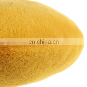 Smiley Face Emoticon Expression Emoji Stuffed Plush Pillow Toys Soft Touch Hug Emotion Yellow Round Large Pillow 19.6" thumbnail-6
