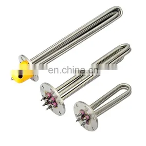 Incoloy 800 Immersion Boiler Water Electric Flange Tubular Heating Element thumbnail-5