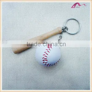 Wholesale Cheap Custom PU Baseball Sets Keychain thumbnail-2