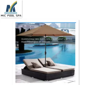 Outdoor Garden Beach Chair, Umbrella. Furniture thumbnail-2