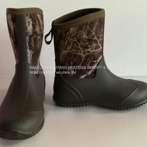 Outdoors Camo Women Neoprene Keep Warm Boot, Cheap Lady Neoprene Boots, Camo Neoprene Ladies Boots, Female Neoprene Shoes thumbnail-1