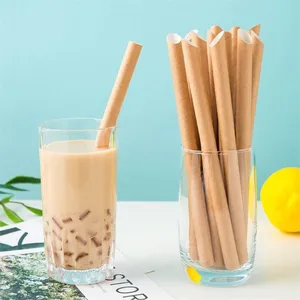 Disposable Milk Tea Beverage Paper Straws thumbnail-3