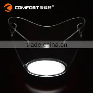 Nightclub Plastic LED Oval Ice Bucket 4L With Handle for Beer thumbnail-3