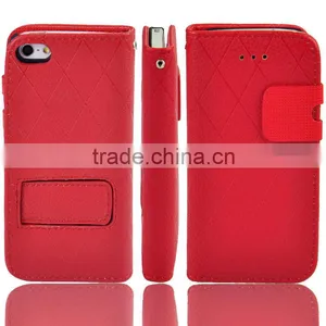 Stand Leather Case With Card Holder for Iphone 5S thumbnail-1