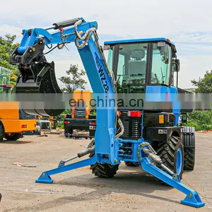 China Construction Machinery Good Quality Backhoe Loader Wheel Front Loader And Backhoe Front Loader And Backhoe thumbnail-4
