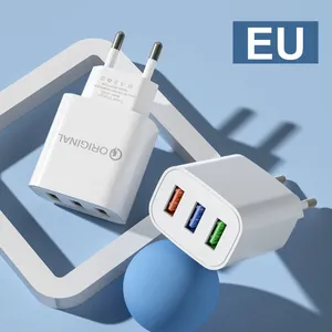 2022 New Product Multi Charger EU/US Plug Quick Charge 3USB Charger for Mobile Phone thumbnail-5
