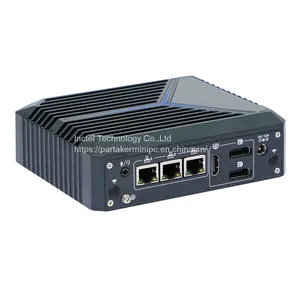 Fanless Mini PC 3 Intel I225-V 2.5G Lan J6412 1xHD 2xDP Switch Soft Router VPN Server ESXI Rugged Firewall Appliance thumbnail-1