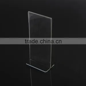Acrylic Sign Holder Desk Label Name Plates Holder Paper Card Table Holder Price Sign thumbnail-2