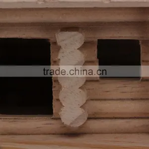 Small Unfinished Natural Wood Wooden Bird House thumbnail-6