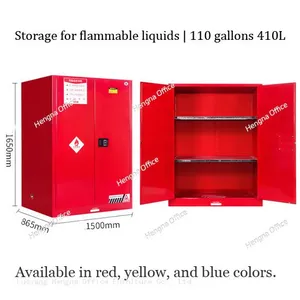 110 Gal Alcohol Storage Cabinet With Dual Vents | 18-Gauge All-Welded | Adjustable Shelves | NFPA for Labs thumbnail-2
