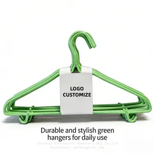 Wholesale Non-slip Metal Coat Hangers Anti-slip Hangers for Heavy Garments thumbnail-1