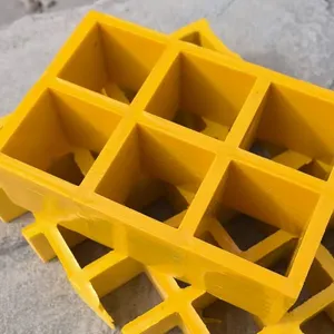 Anti-Slip FRP Fiberglass Grating Panel for Walkway & Platform Corrosion Resistant thumbnail-1