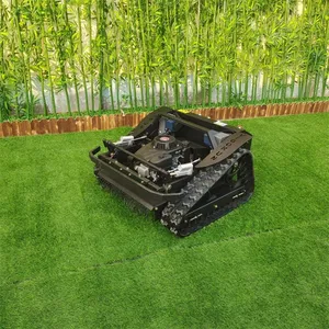 Industrial Grade 9Hp EPA Approved Single Cylinder Gasoline Engine Small Size Light Weight Remote Operated Steep Slope Mower thumbnail-5