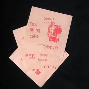 Disposable Fried Chicken Packaging Bags, Oil-proof Paper Bags, Smiley Face Paper Bags, Oil-proof French Fries Bags, Chicken Cutlet Paper Bags, Fried Chicken Paper Bags thumbnail-4