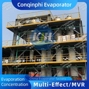 Tubular Three-Effect Evaporator With Integrated Condenser, Energy Recovery, 304 SS, 1000L/H Capacity thumbnail-2