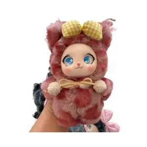 Star Eyes Fluffy Doll Keychain thumbnail-5