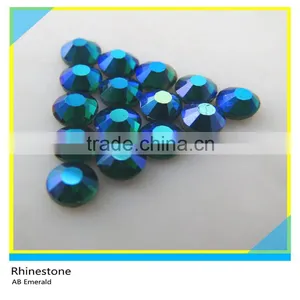 New Design Hot Fix Jet Black Glass Stone Flatback Round 8mm Loose Rhinestone thumbnail-6