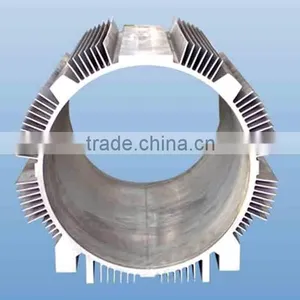 Top Quality 6000 Series Round Shape Extruded Aluminium Enclosure With Heatsink Fins thumbnail-1