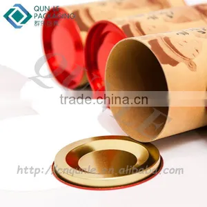 Custom With Dome Tinplate Lid Paper Tube Packaging Boxes thumbnail-2