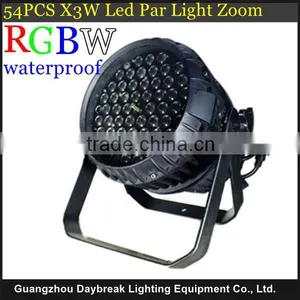 Led Stage Light Led Par Light Zoom 54x3w Led Par64 Waterproof Outdoor IP65 RGBW DMX512 Stage Zoom Par thumbnail-1