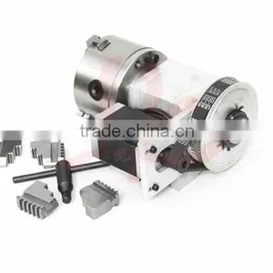 4 Jaw Chuck Hollow Shaft 100mm 4th Axis for Cnc Router thumbnail-3