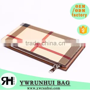 Fashion Wholesale Factory Cheap Pu Leather Zipper Long Wallet For Men thumbnail-3