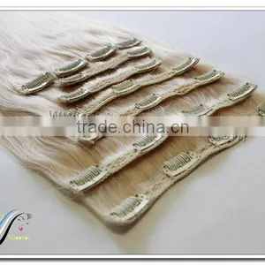 Human Hair Extensions Clip in Hair Extensions for White Women Remy Clip in Hair Extension 220 Grams thumbnail-2
